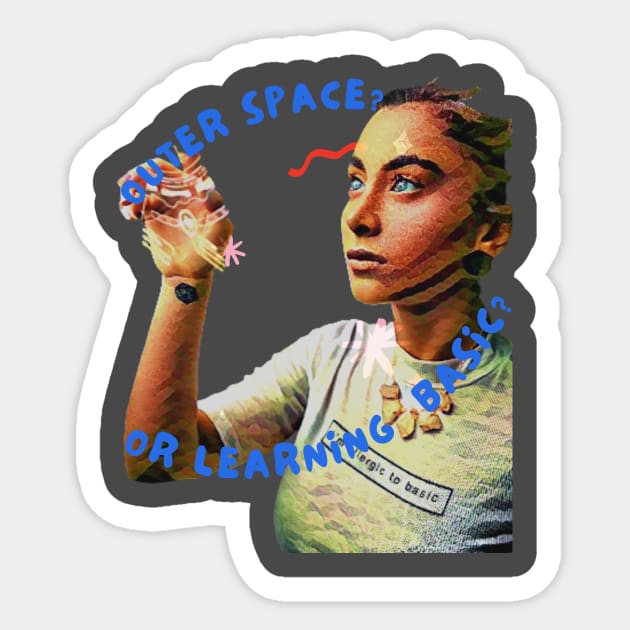 Outer Space, or just learning BASIC? Sticker by PersianFMts